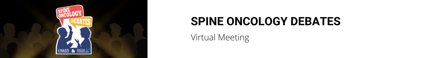 Spine Oncology Debates - 11/3/2025 Banner